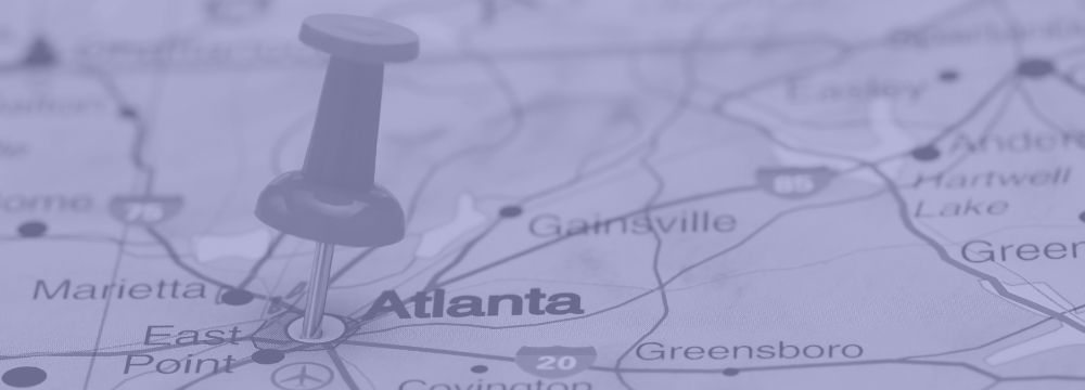 Pin on map marks new location for Dr. Karen Szymanski in Atlanta, GA